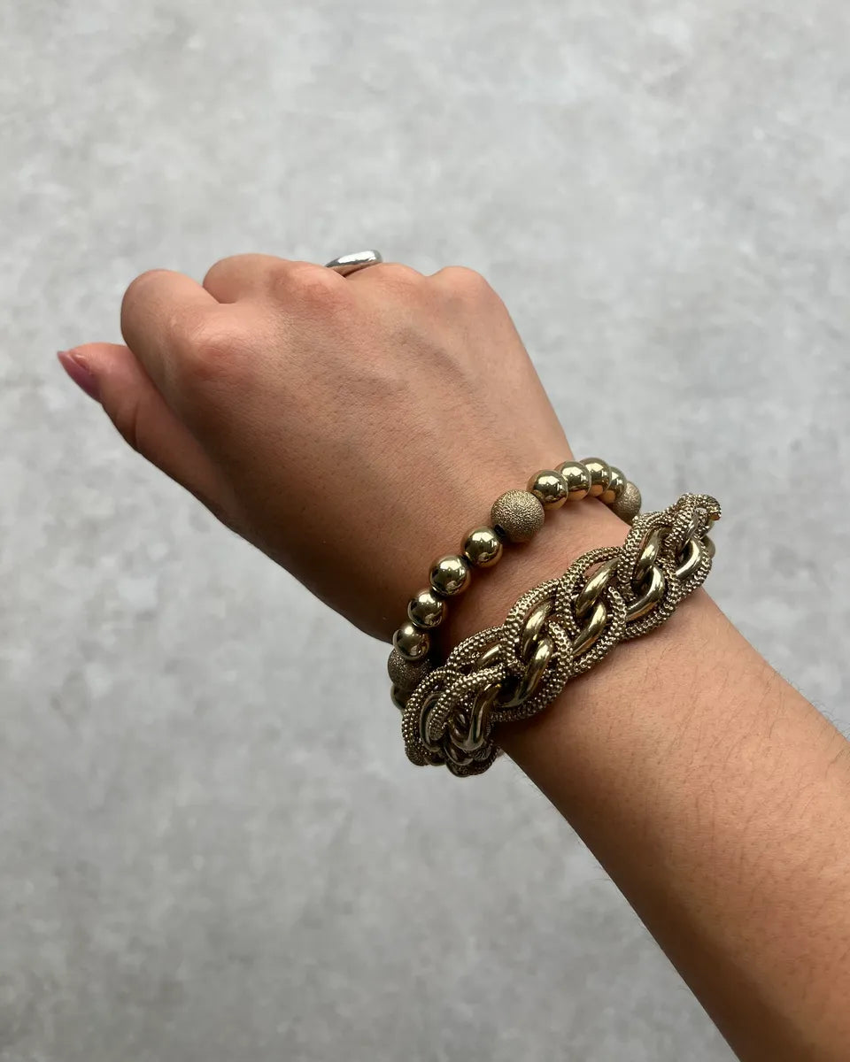 Dolce & Gabbana Gold Stainless Steel Chain Link Bracelet PMHZgYu 0