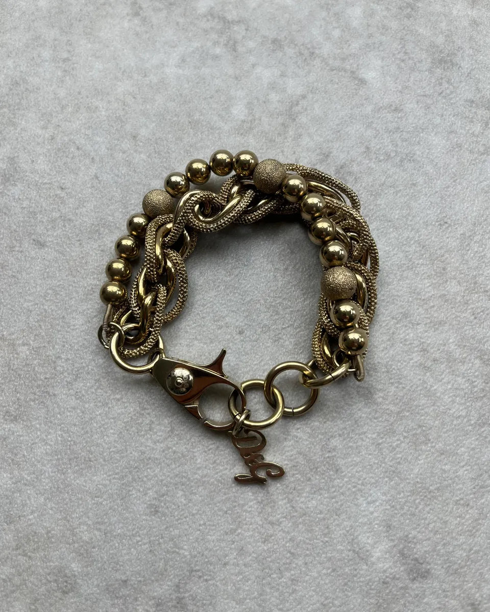 Dolce & Gabbana Gold Stainless Steel Chain Link Bracelet PMHZgYu 1