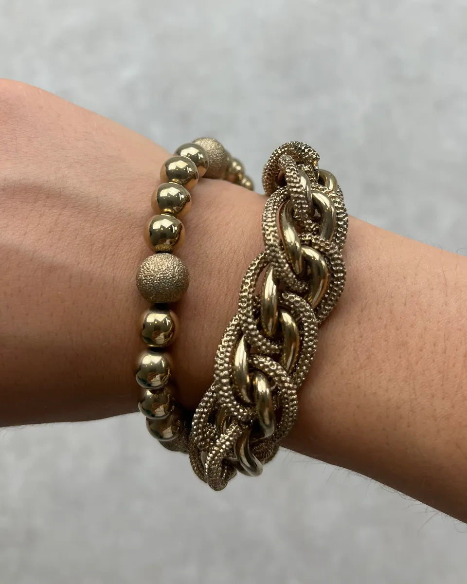 Dolce & Gabbana Gold Stainless Steel Chain Link Bracelet PMHZgYu 2