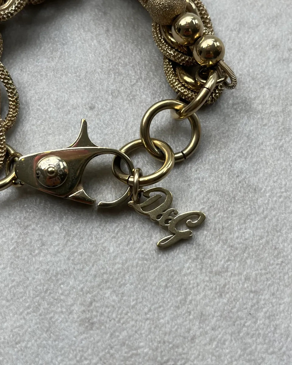 Dolce & Gabbana Gold Stainless Steel Chain Link Bracelet PMHZgYu 5