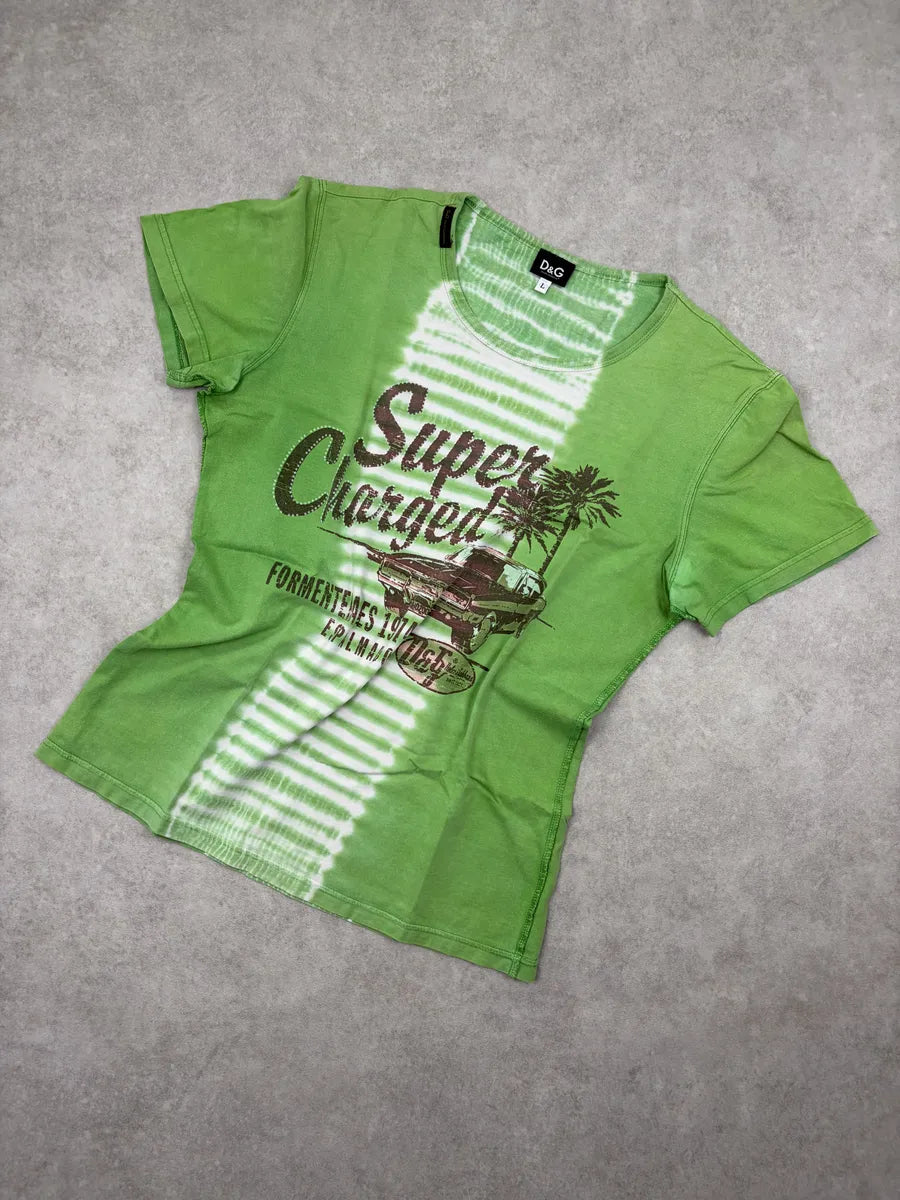 SS2006 Dolce & Gabbana Green Super Charged T-Shirt GGKIvDA 3