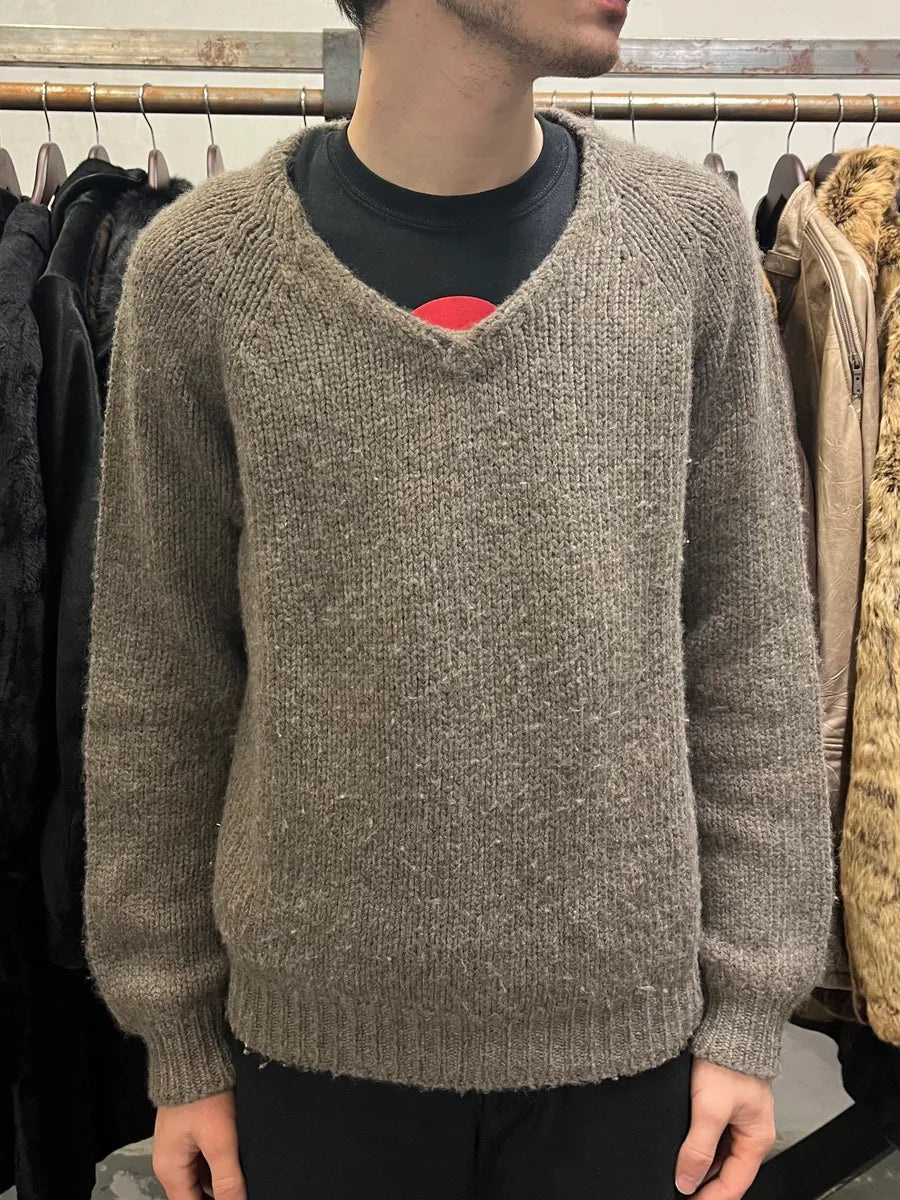Dolce & Gabbana Grey Brown Wool Sweater (M/L) ywKdlZi 1