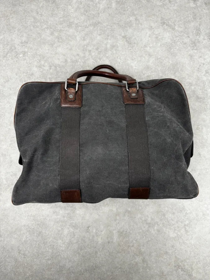 AW2010 Dolce & Gabbana Grey Canvas & Leather Lily Zip Bag iUnyxos 4