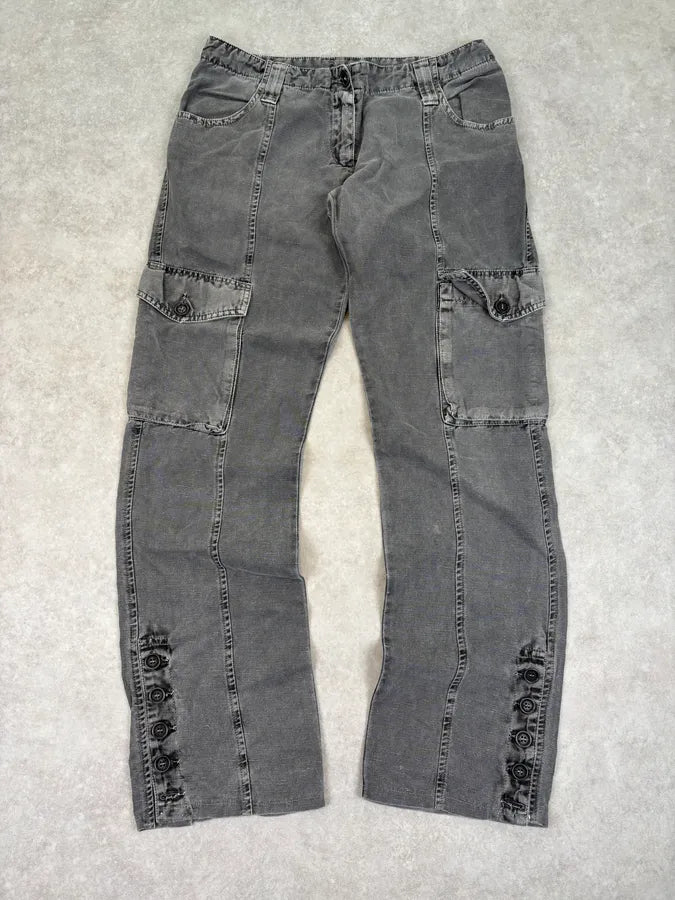 AW2003 Dolce & Gabbana Grey Cargo Utility Pants AQCaeFN 0