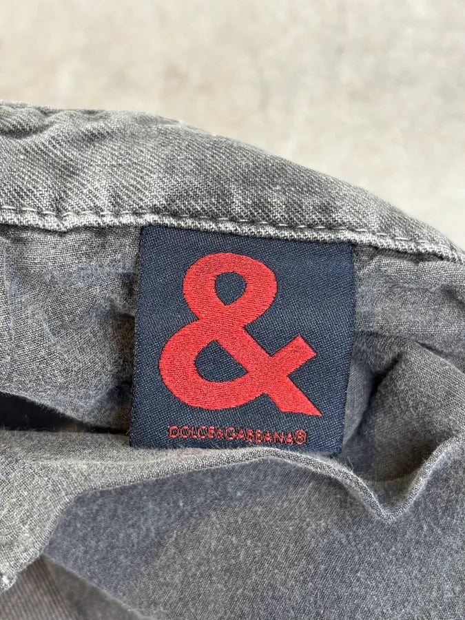 AW2003 Dolce & Gabbana Grey Cargo Utility Pants AQCaeFN 10