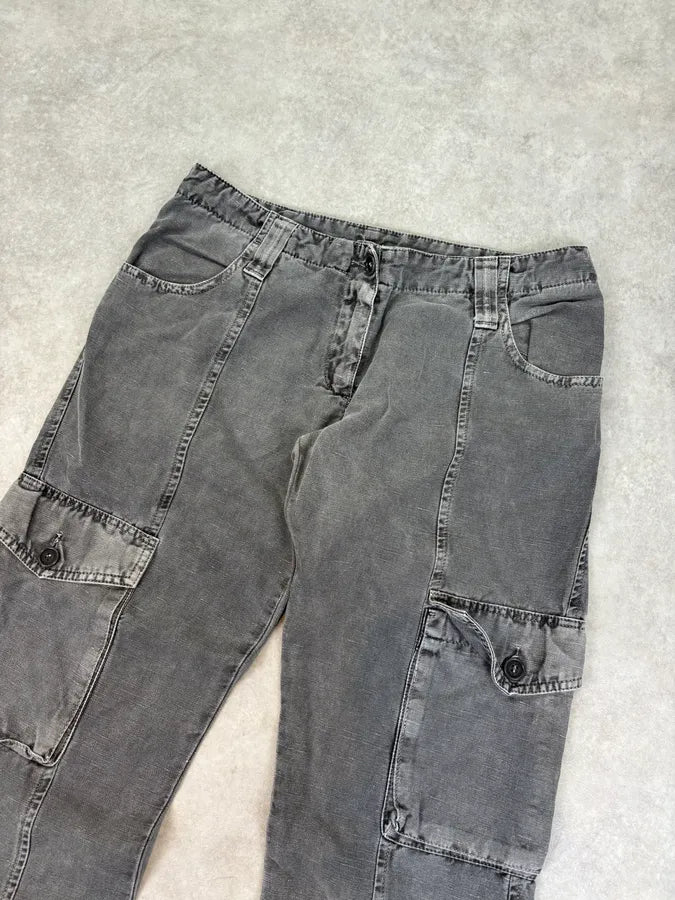 AW2003 Dolce & Gabbana Grey Cargo Utility Pants AQCaeFN 4