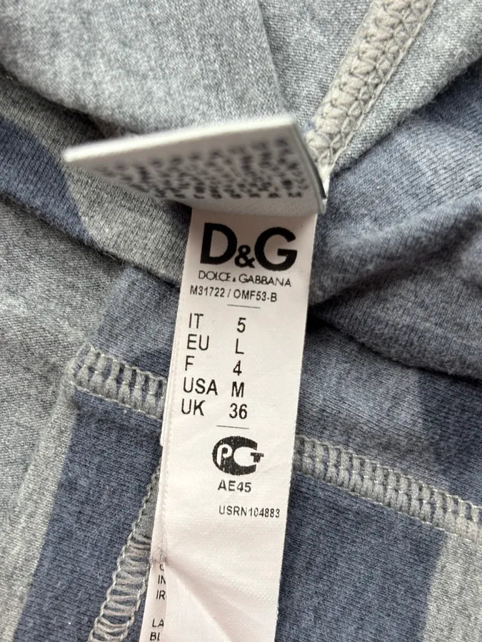 2000s Dolce & Gabbana Blue Grey Camouflage V-Neck T-Shirt uLTaOxv 8