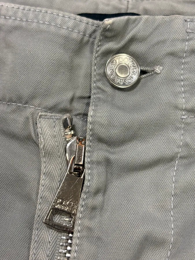 2000s Dolce & Gabbana Grey Zip Cargo Shorts HNdZkzv 7