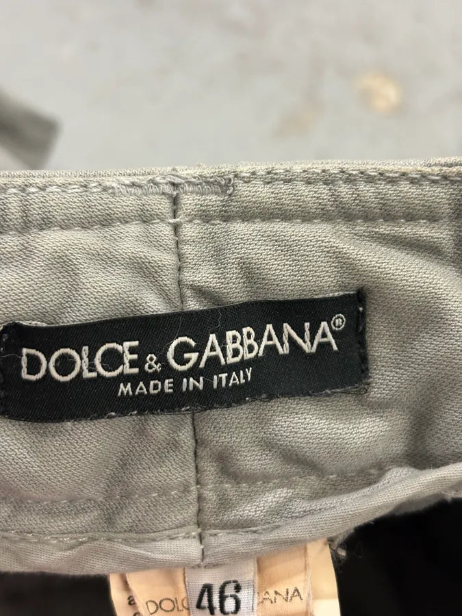 2000s Dolce & Gabbana Grey Zip Cargo Shorts HNdZkzv 9