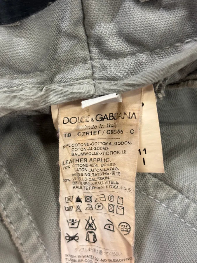2000s Dolce & Gabbana Grey Zip Cargo Shorts HNdZkzv 10