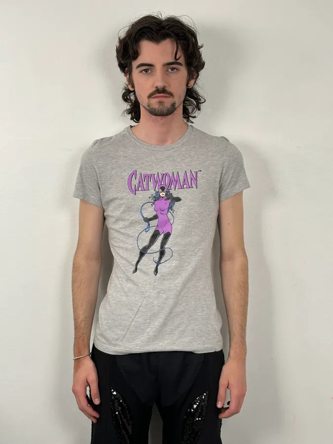 SS2005 Dolce & Gabbana Grey Catwoman T-Shirt YWHEUFg 1