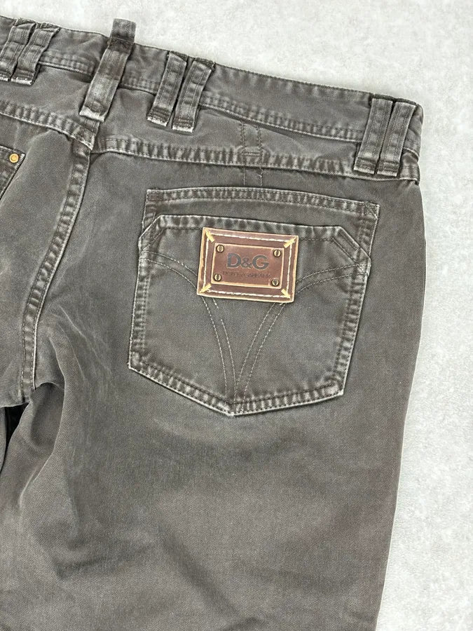2000s Dolce & Gabbana Brown Slim Denim Jeans jVpopYB 7