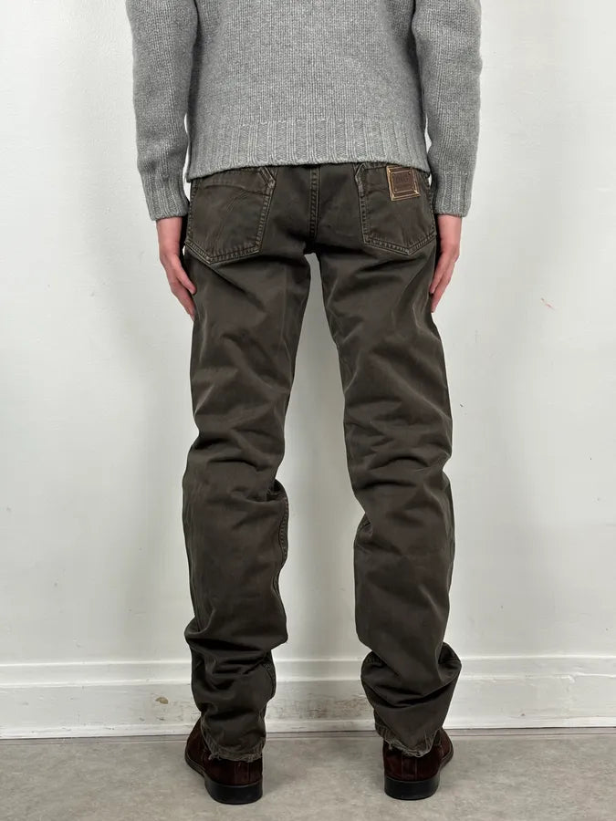 2000s Dolce & Gabbana Brown Slim Denim Jeans jVpopYB 3