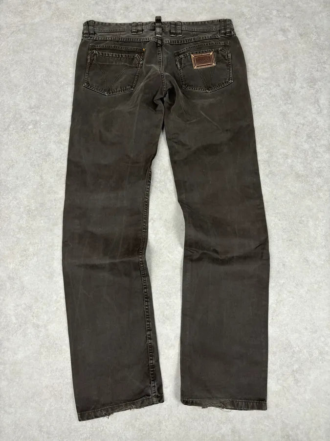 2000s Dolce & Gabbana Brown Slim Denim Jeans jVpopYB 5
