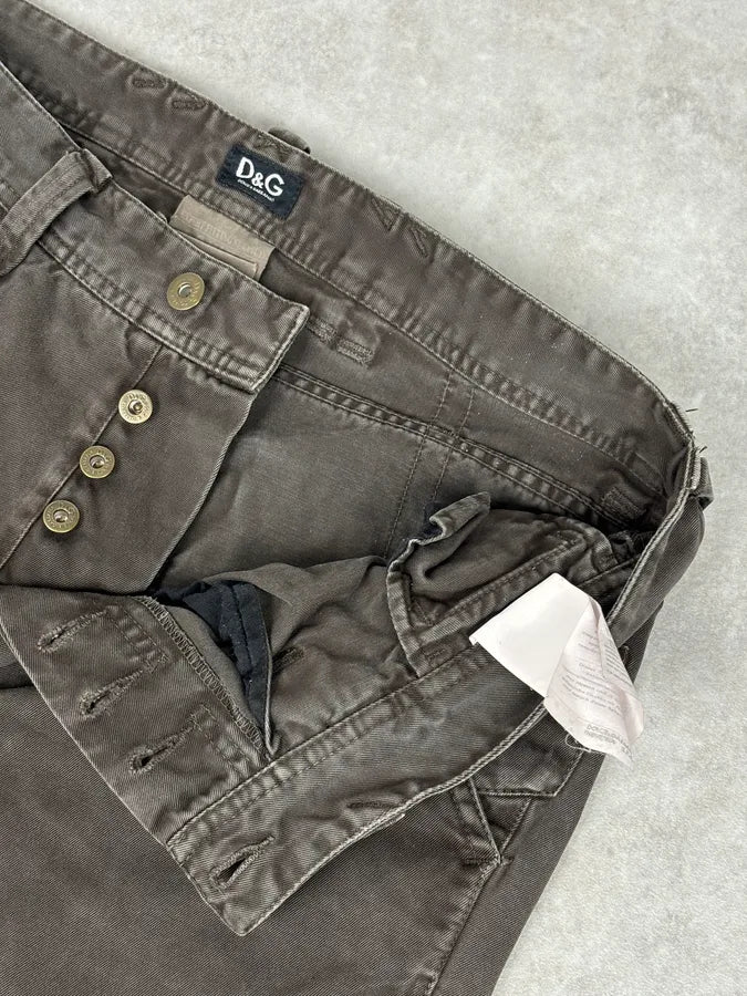 2000s Dolce & Gabbana Brown Slim Denim Jeans jVpopYB 8