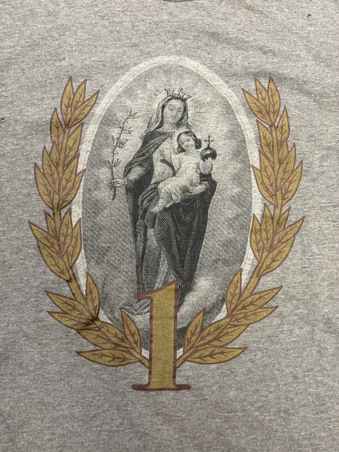 AW2013 Dolce & Gabbana Grey Madonna Religious Iconography Longsleeve T-Shirt pqSNLCQ 6