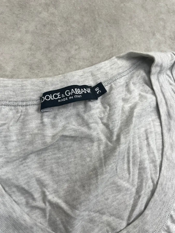 2000s Dolce & Gabbana Grey Marilyn Monroe Graphic Top FvJnmmW 5