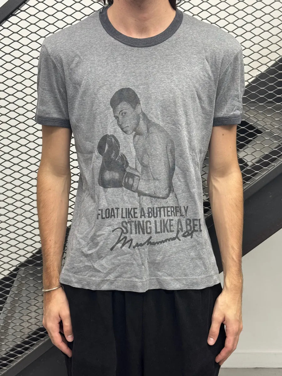 2000s Dolce & Gabbana Grey Muhammad Ali Boxer T-Shirt QJvEDdu 2