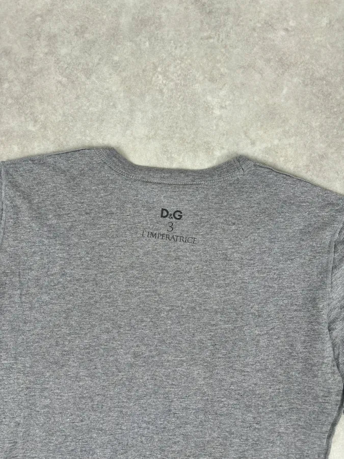 SS2011 Dolce & Gabbana Grey Naomi Campbell Photo T-Shirt FxAPInd 5