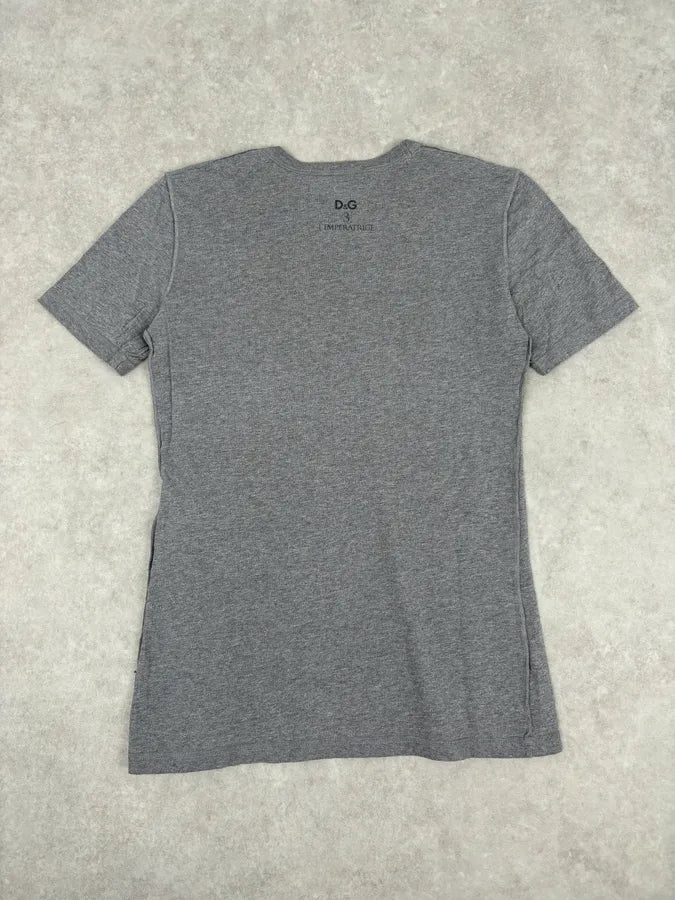 SS2011 Dolce & Gabbana Grey Naomi Campbell Photo T-Shirt FxAPInd 4