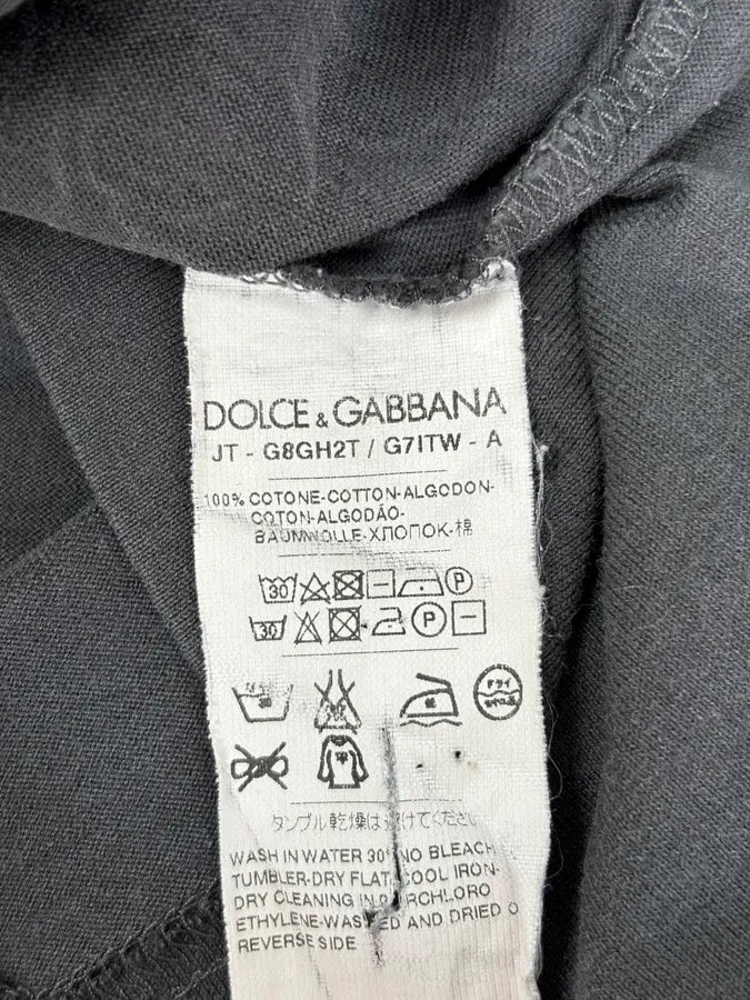 2010s Dolce & Gabbana Grey Sacred Heart Floral T-Shirt TMSPqoj 8