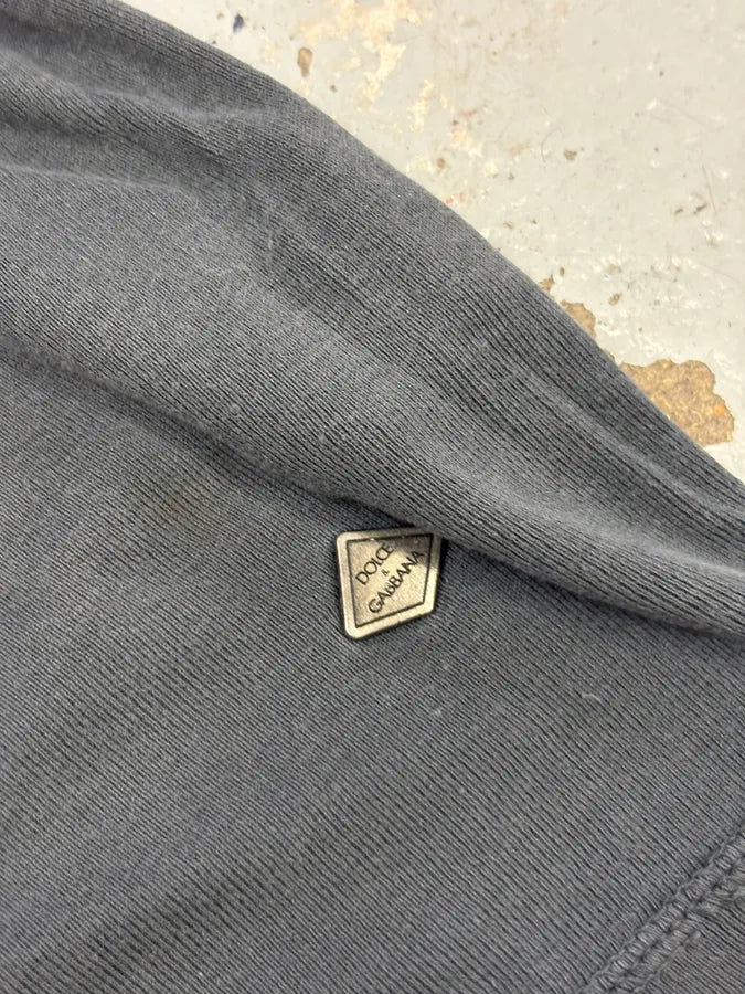 2000s Dolce & Gabbana Grey Sicilia Crest Graphic T-Shirt asHVUgK 7