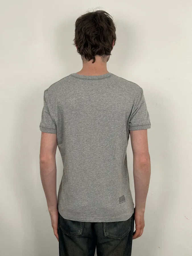 2000s Dolce & Gabbana Grey Tie Trompe Loeil T-Shirt GErSUkg 2