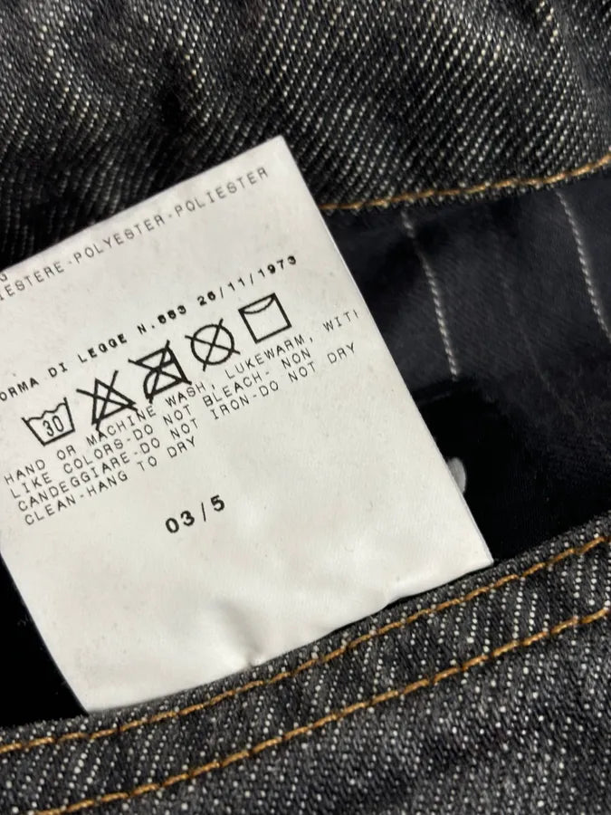 AW2003 Dolce & Gabbana Grey Eroded Denim Jacket yBZRloq 11