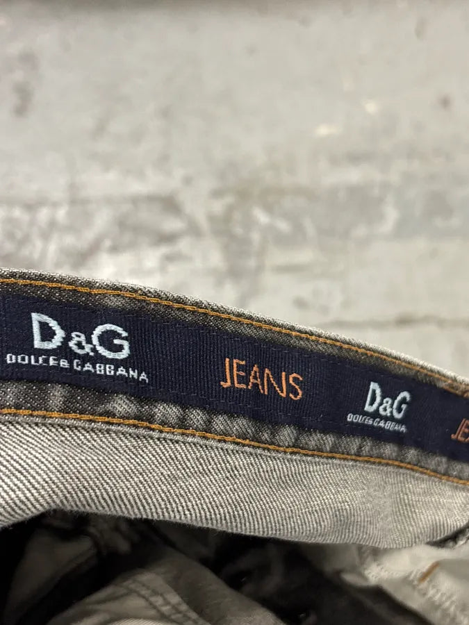 AW2003 Dolce & Gabbana Grey Denim Straight Leg Jeans GABZfUN 11