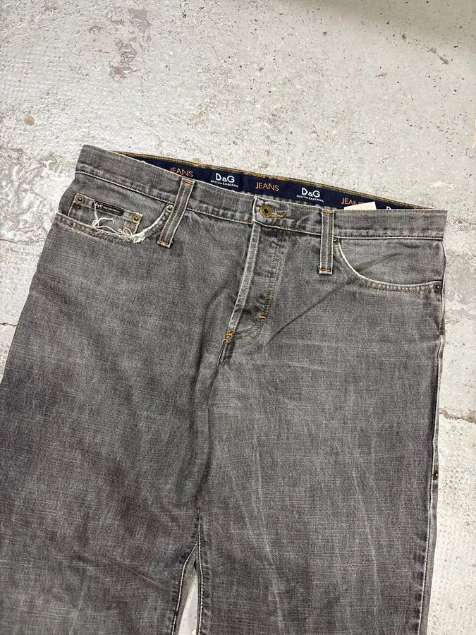 AW2003 Dolce & Gabbana Grey Denim Straight Leg Jeans GABZfUN 4