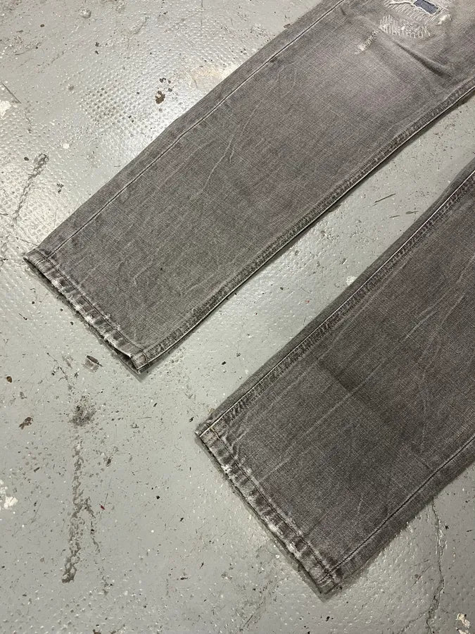 Dolce & Gabbana Grey Distressed Primea Linea Bee Jeans (S/M) HcNkSZD 5