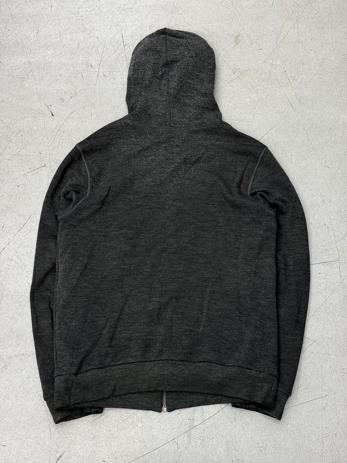 AW2007 Dolce & Gabbana Grey Embroidered DG Logo Zip-Up Hoodie mCkqAYa 1