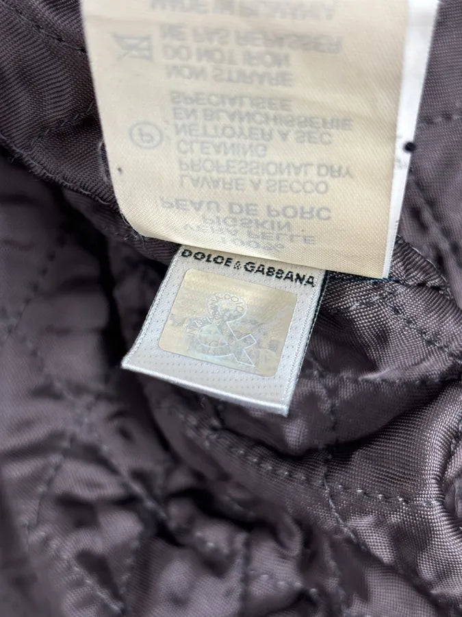 1990s Dolce & Gabbana Avant-Garde Grey Moto Leather Jacket  fsjhWEG 13