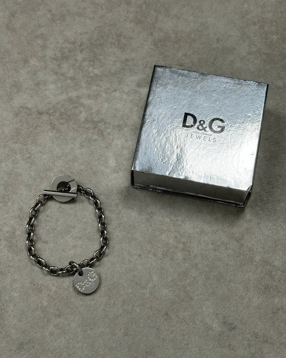 Dolce & Gabbana Grey Metal Anchor Chain Bracelet BVINfJa 1