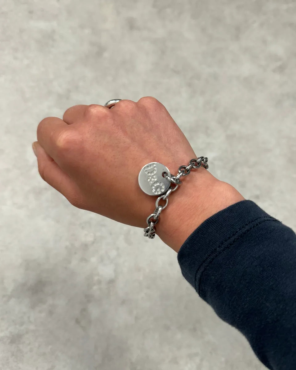 Dolce & Gabbana Grey Metal Anchor Chain Bracelet LVZicIU 2