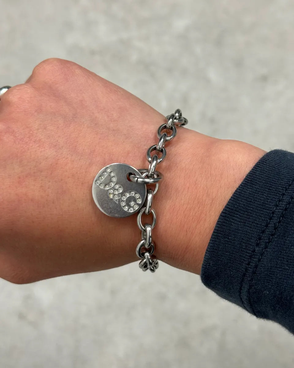 Dolce & Gabbana Grey Metal Anchor Chain Bracelet LVZicIU 3