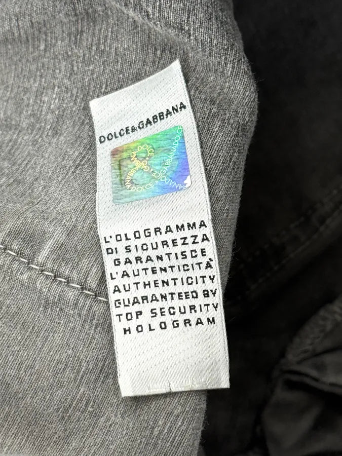 AW2003 Dolce & Gabbana Grey Multi-Pocket Eroded Cargo Pants RyYFetP 12