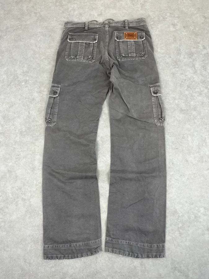 SS2008 Dolce & Gabbana Grey Multipockets Cargo Pants FRRIOhE 6