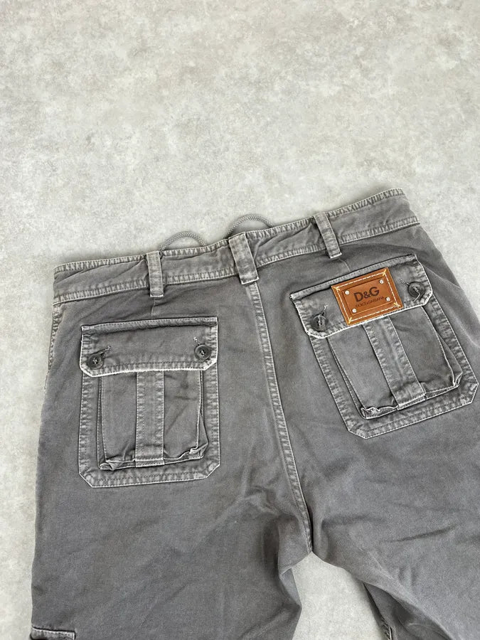 SS2008 Dolce & Gabbana Grey Multipockets Cargo Pants FRRIOhE 7