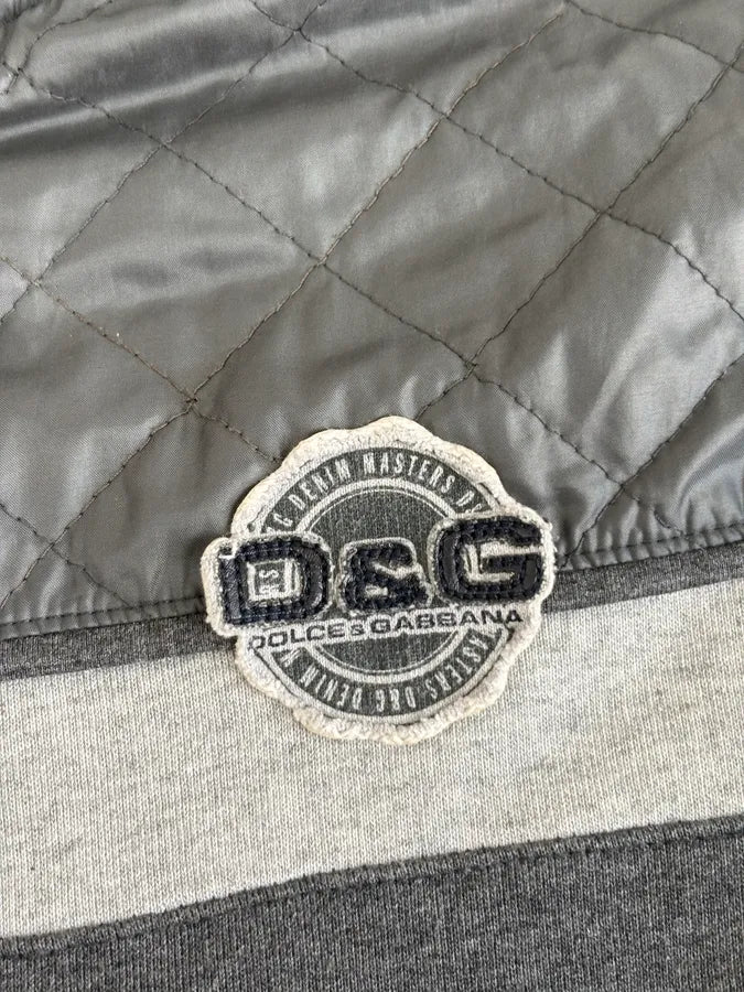 AW2007 Dolce & Gabbana Grey Nylon Quilted Hooded Zip-up Jacket MyWbekX 10