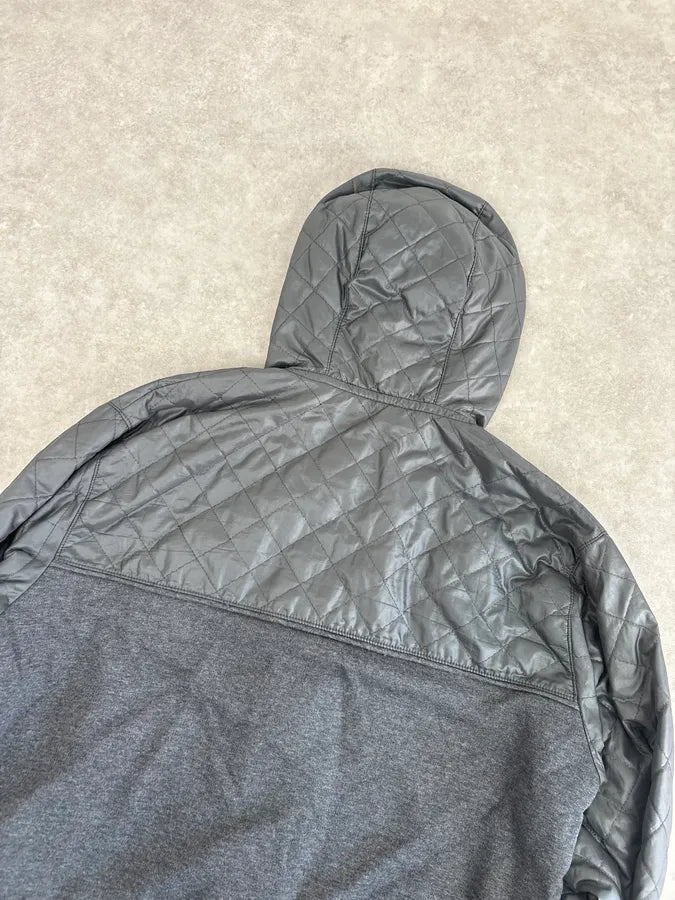 AW2007 Dolce & Gabbana Grey Nylon Quilted Hooded Zip-up Jacket MyWbekX 5