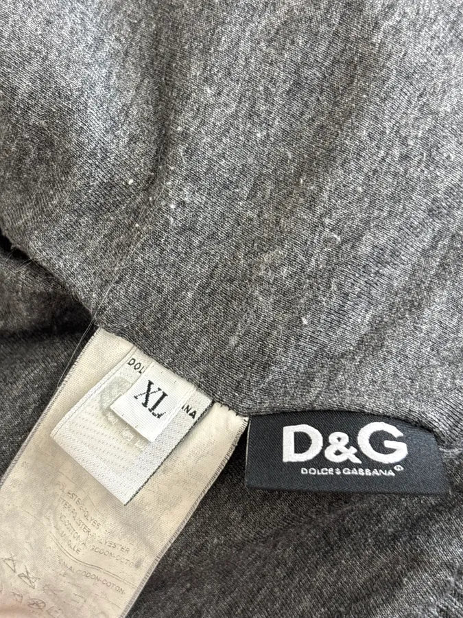 AW2007 Dolce & Gabbana Grey Nylon Quilted Hooded Zip-up Jacket MyWbekX 7