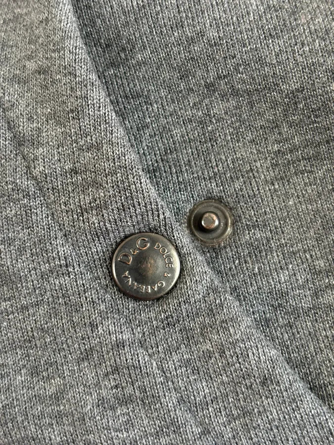 AW2007 Dolce & Gabbana Grey Nylon Quilted Hooded Zip-up Jacket MyWbekX 12