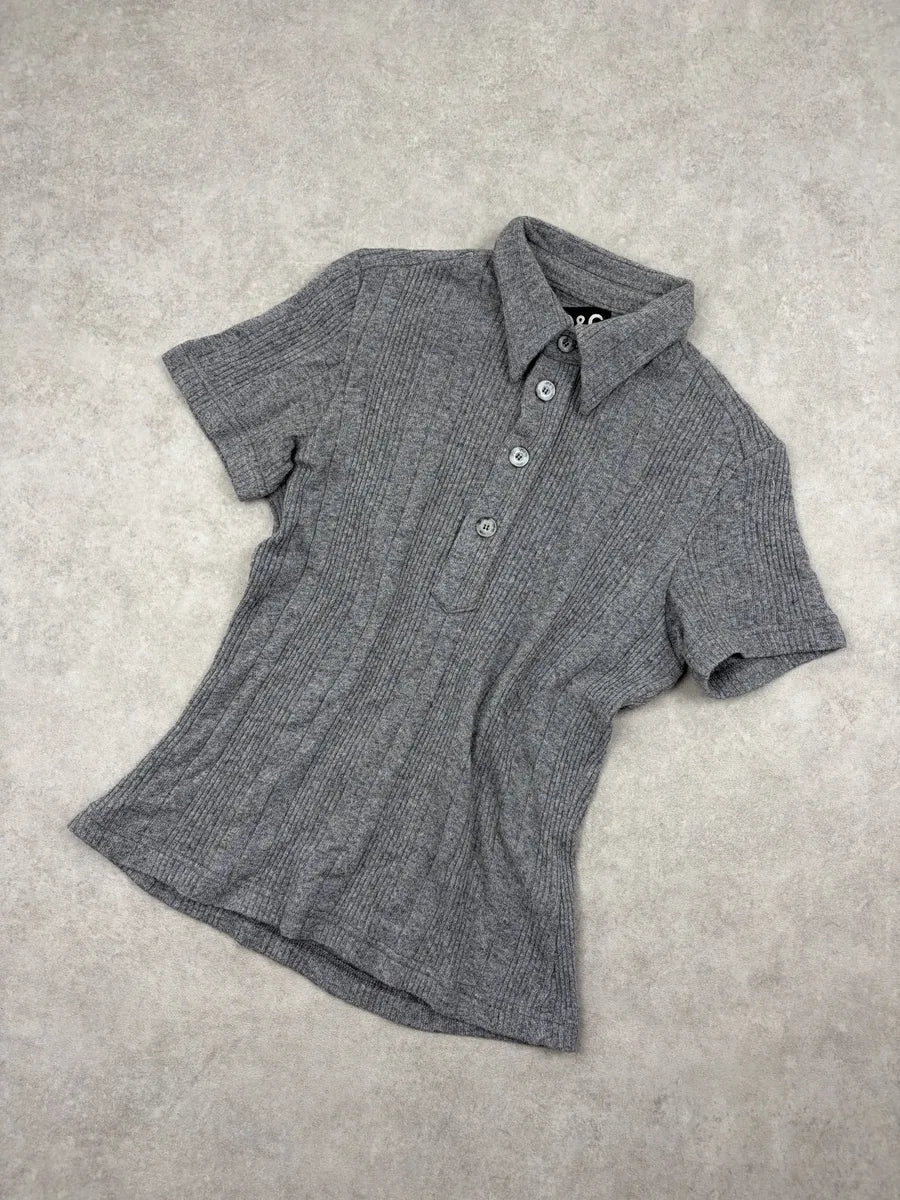 2000s Dolce & Gabbana Grey Cozy Polo  kPqfVRJ 3