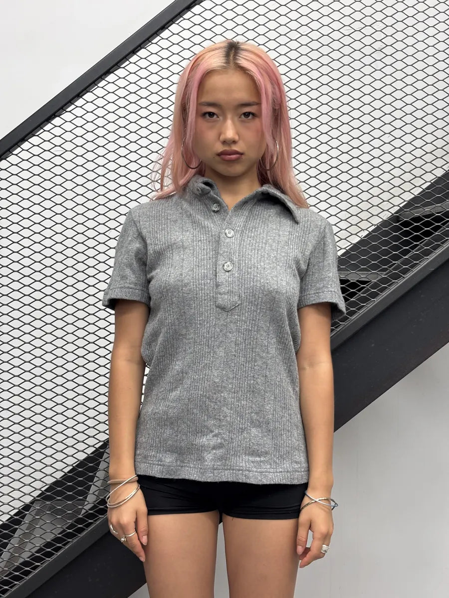 2000s Dolce & Gabbana Grey Cozy Polo  kPqfVRJ 0