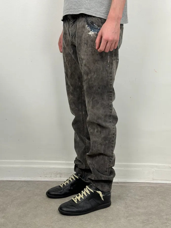 2010s Dolce & Gabbana Grey Smoked Hybrid Denim Jeans PvEfLVJ 2