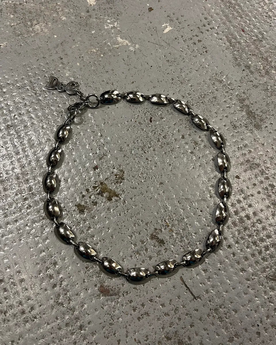 Dolce & Gabbana Grey Steel Cuban Link Necklace  XPGaspY 1