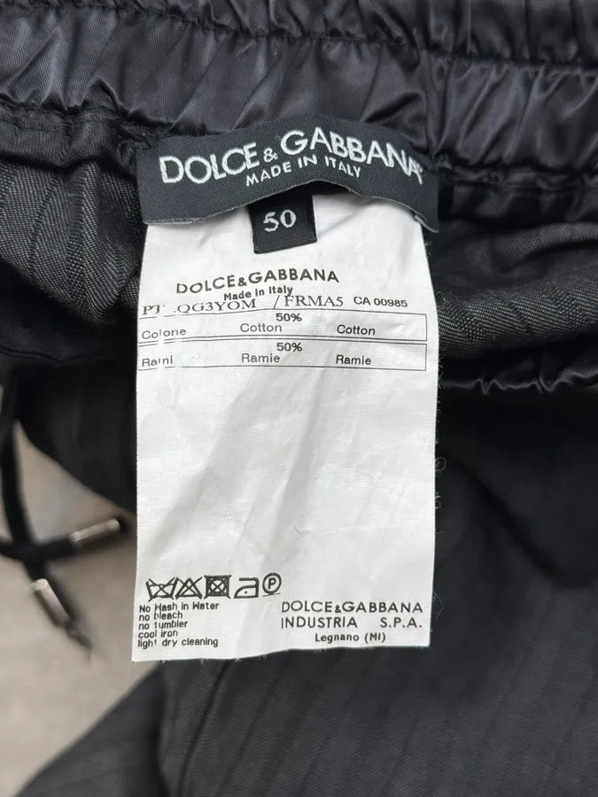 2010s Dolce & Gabbana Grey Striped Cozy Sweatpants NPIYtWO 10