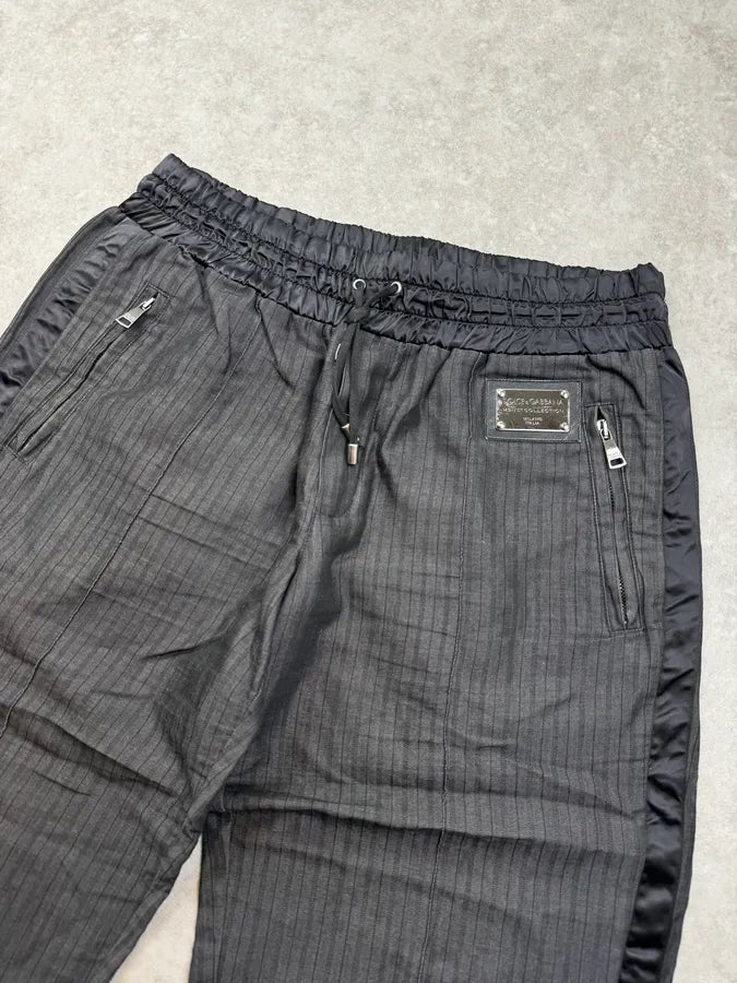 2010s Dolce & Gabbana Grey Striped Cozy Sweatpants NPIYtWO 5