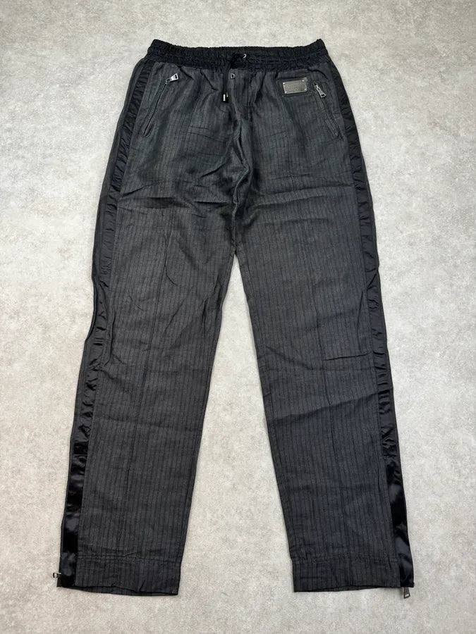 2010s Dolce & Gabbana Grey Striped Cozy Sweatpants NPIYtWO 3